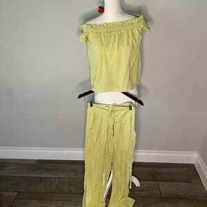 Free People Tank and Flair Pant Combo